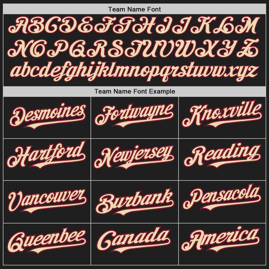 Custom Black Crimson Pinstripe Cream Two-Button Unisex Softball Jersey