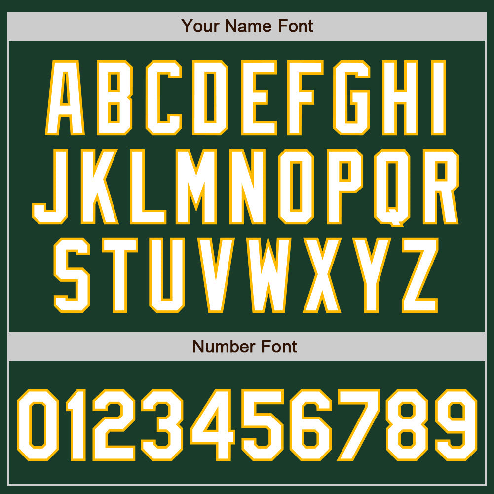 Custom Green Gold Pinstripe White Two-Button Unisex Softball Jersey