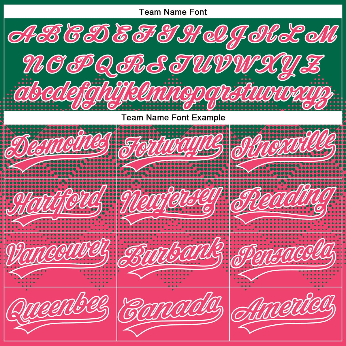 Custom Kelly Green Neon Pink-White 3D Gradient Square Shape Two-Button Unisex Softball Jersey