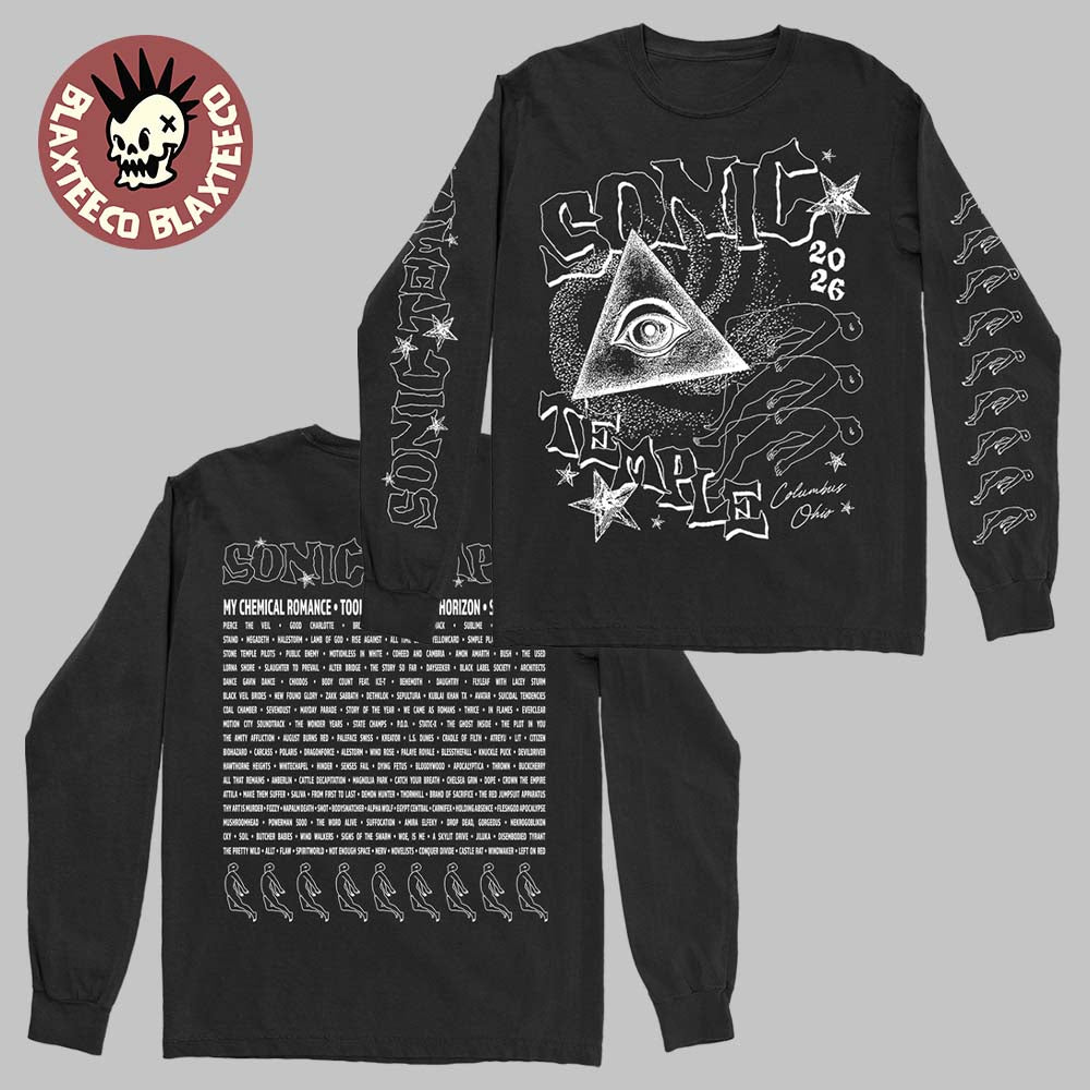Sonic Temple 2026 Festival Merch In Columbus Ohio At Art And Music Festival On May 14 -17 2026 Ascend Long Sleeve Tee