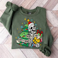 Sorta Merry Sorta Scary Funny Shirt Cute Spooky Season Shirt Skeleton Shirt Funny T-Shirts