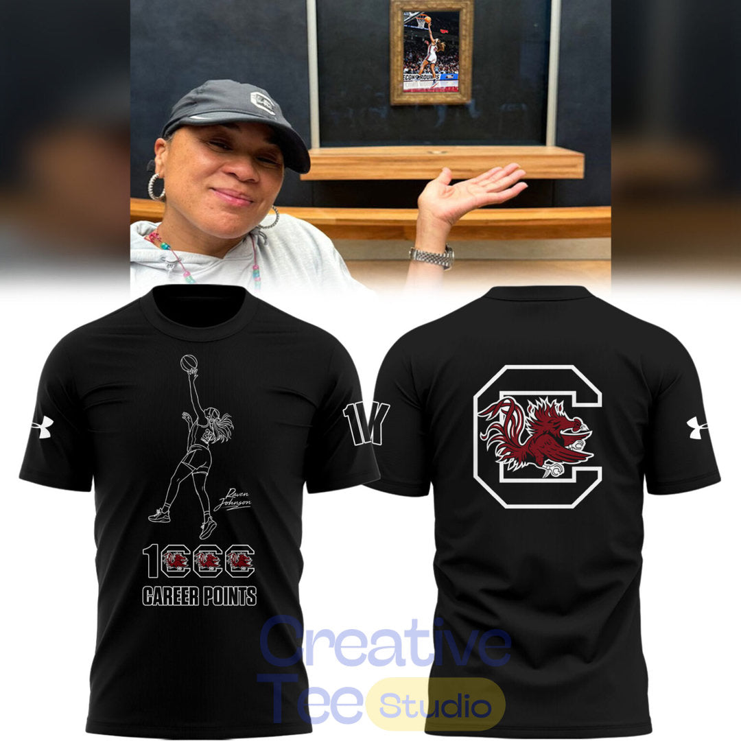 South Carolina Gamecocks 1000 career points T-Shirt