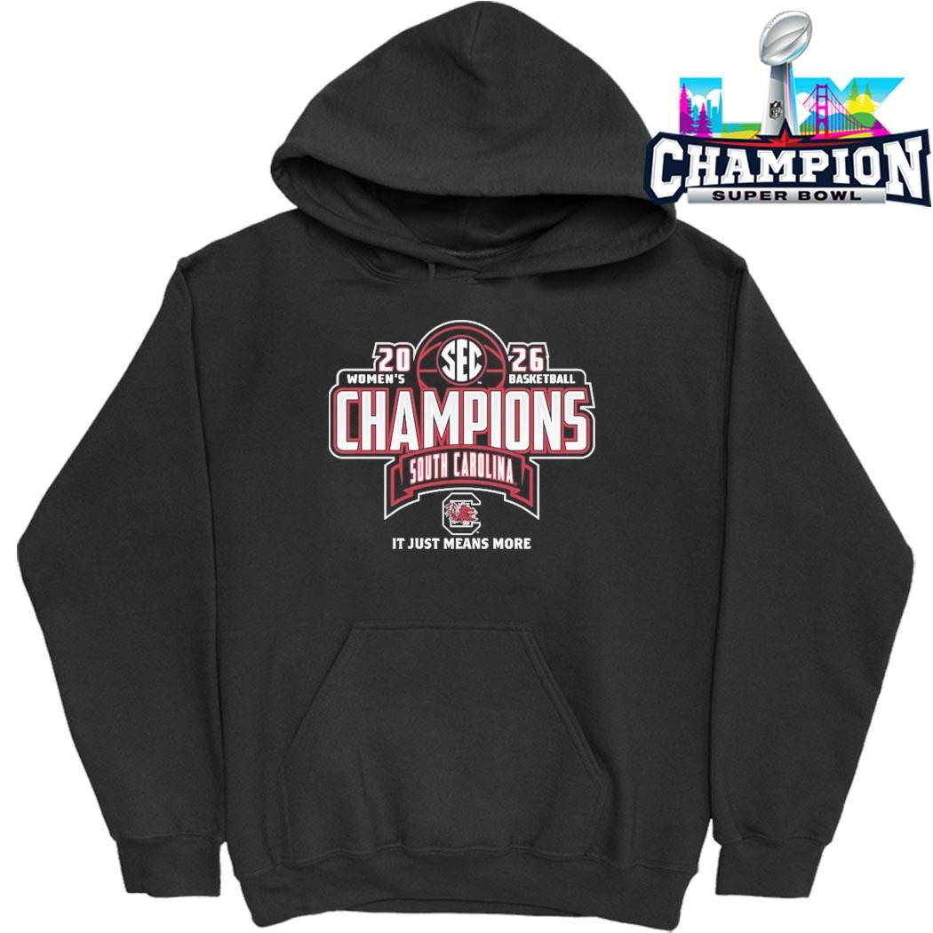 South Carolina Gamecocks 2026 Sec Women’s Basketball Regular Season Champions Locker Room Shirt