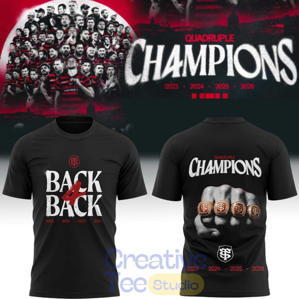 Stade Toulousain Rugby Back four Back Champions Shirt