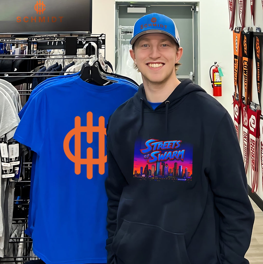 Streets of Swarm Houston Texans Arcade Skyline shirt