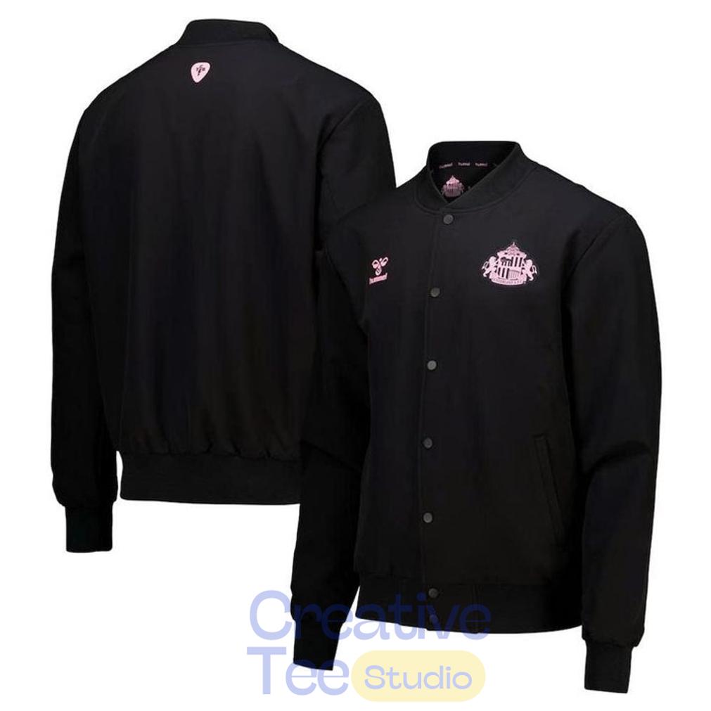 Sunderland x Elvis Hummel Away Matchday Black Varsity Jacket