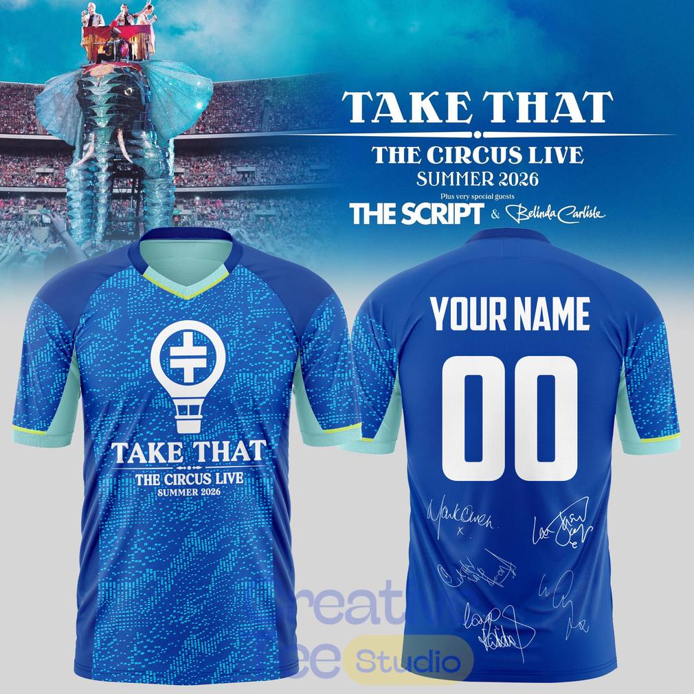 Take That x The Script The Circus Live 2026 Custom Jersey
