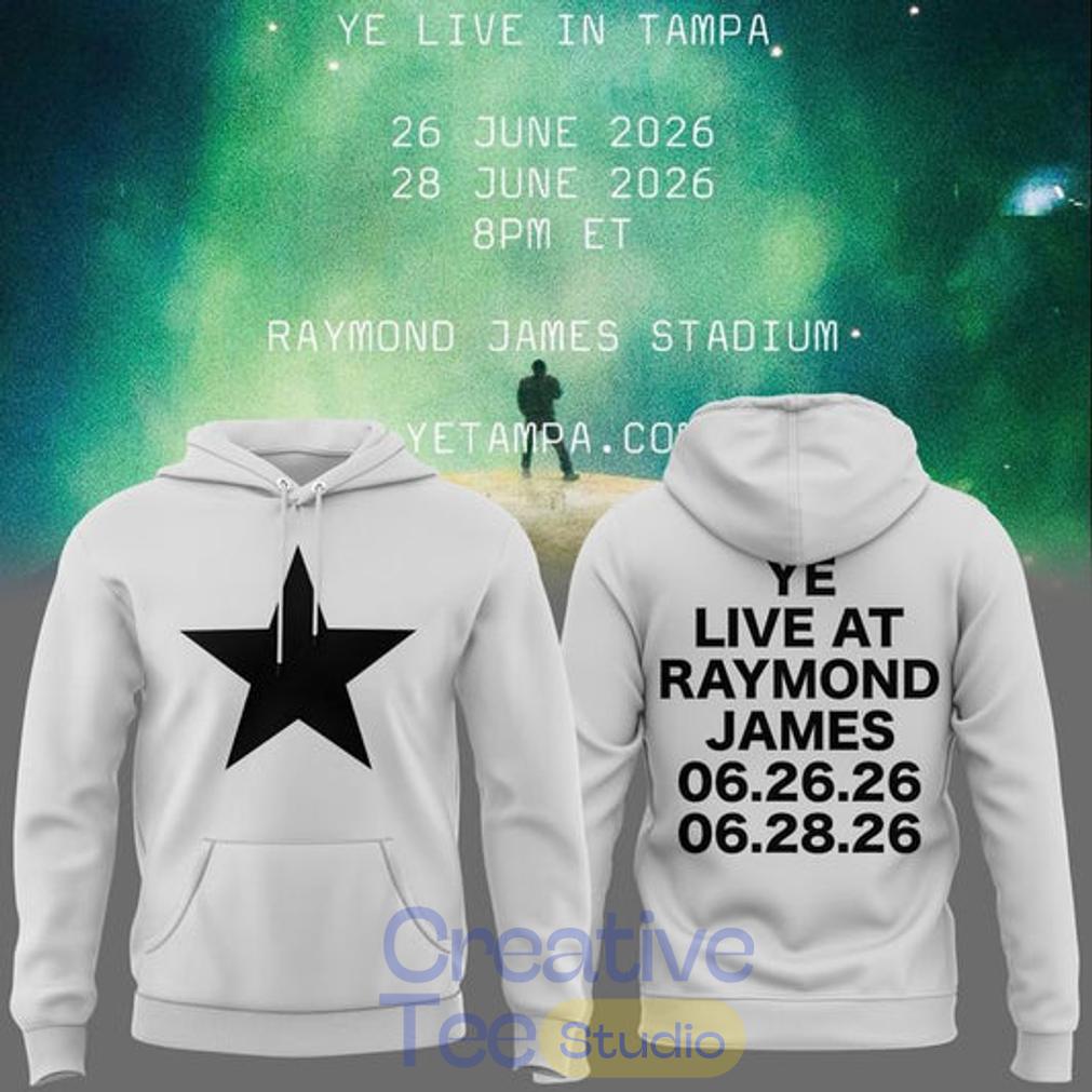 Tampa 2026 Ye Live Concert Tour Raymondames Stadium Hoodie