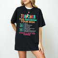 Teacher Freedom Tour 2024 Shirt Teacher Shirt ABCD Teacher Tour Shirt Back School Sweat End Year Shirt T-Shirts