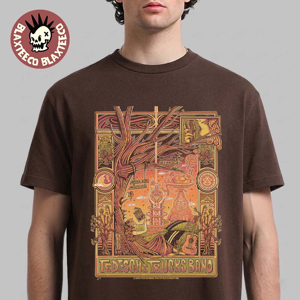 Tedeschi Trucks Band Alpharetta Georgia 2026 Gig Poster At Ameris Bank Amphitheatre On April 28 2026 T-Shirt