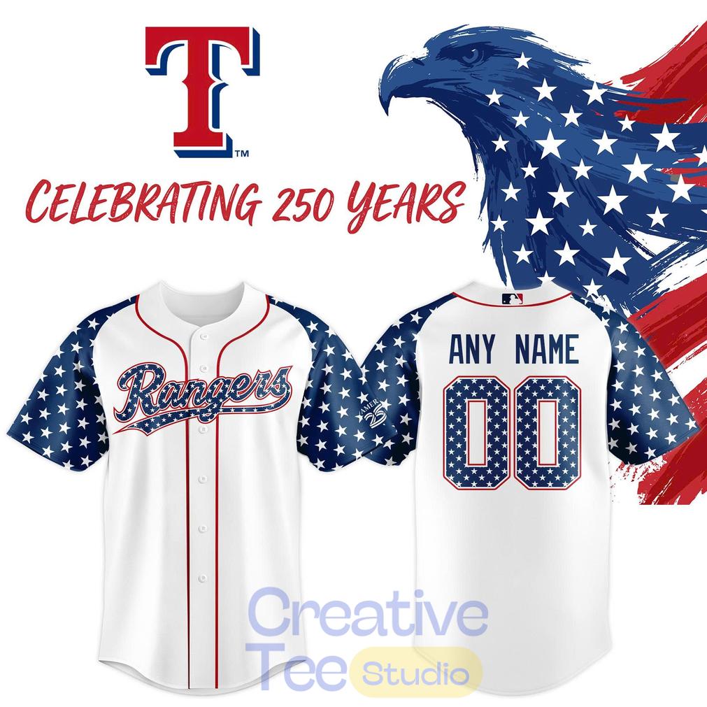 Texas Rangers America’s 250th Baseball Jersey