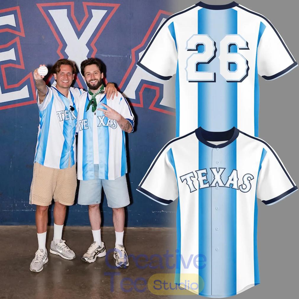 Texas Rangers x Seleccin Argentina Baseball Jersey