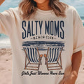 Beach Club Salty Mom Summer Shirt Retro Beach Girl Funny Sarcastic Mom Shirt T-Shirts