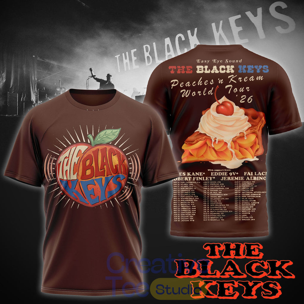 The Black Keys Peachs n Kream World Tour 2026 T-Shirt