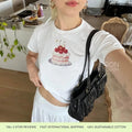 Cure Shirt Woman'S Organic Baby Cute Y2k Shirts Collar Vintage T-Shirts