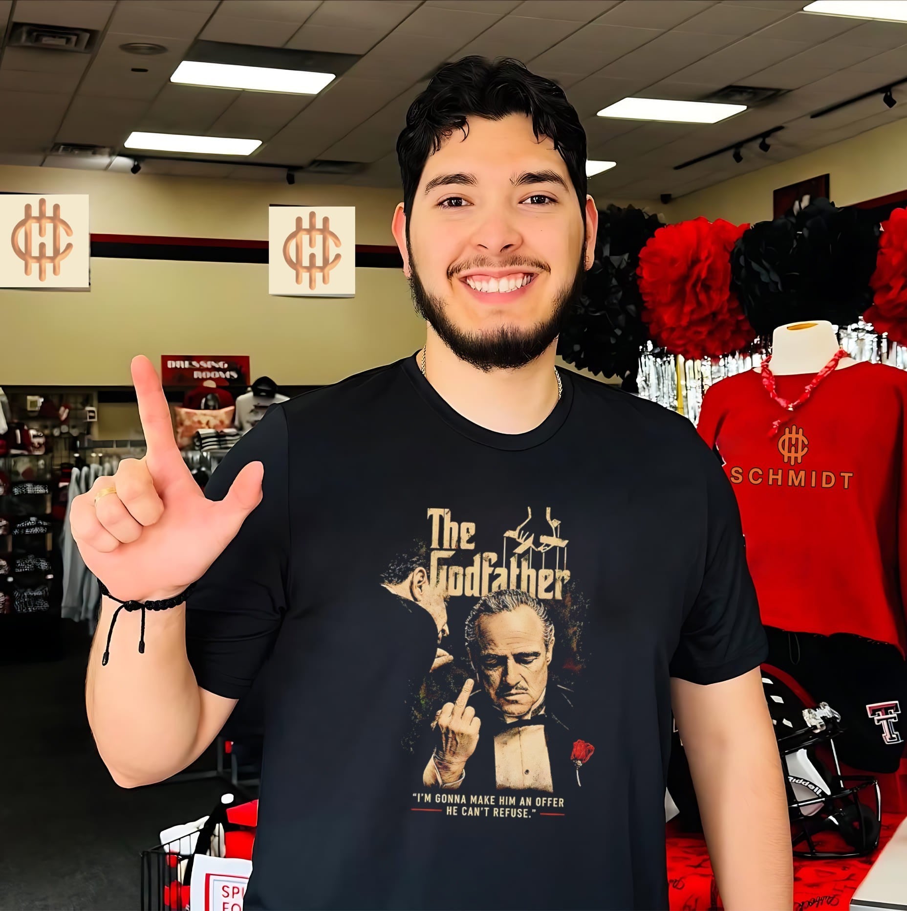 The Godfather Don Corleone middle finger shirt