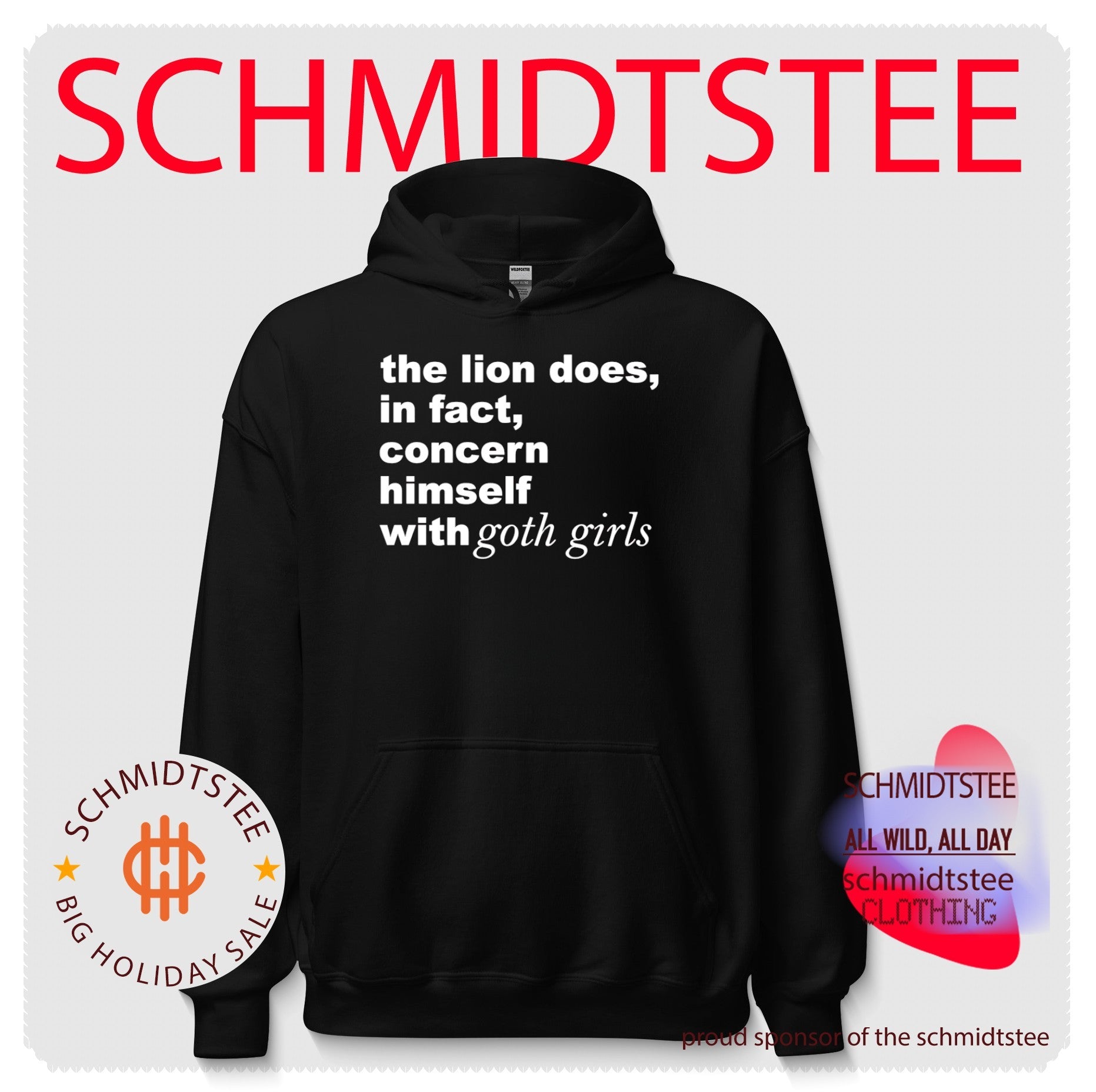 The Lion Does in Fact Concern Himself with Goth Girls shirt