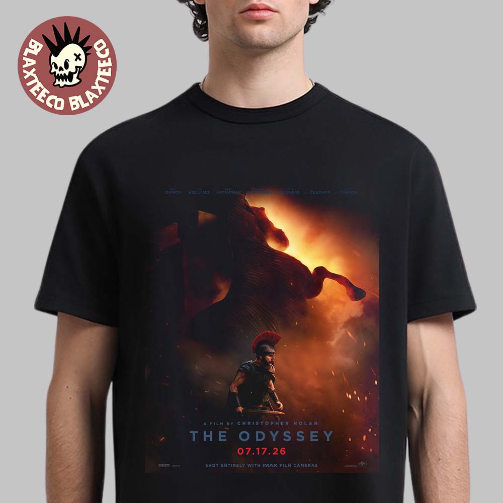 The Odyssey A Film By Christopher Nolan Defy The Gods T-Shirt