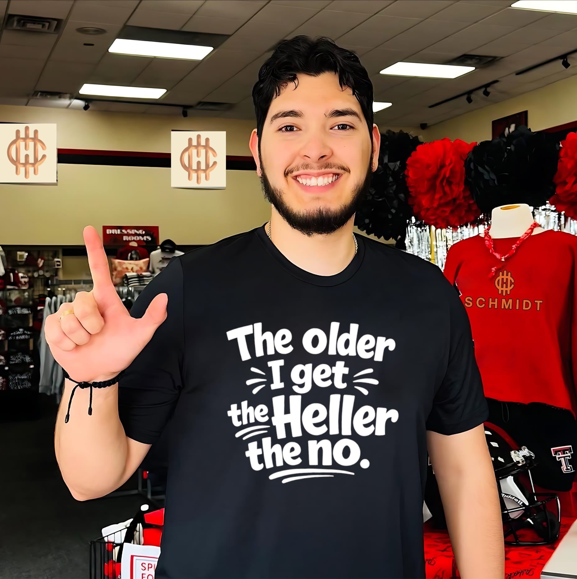 The Older I Get the Heller the No funny saying shirt