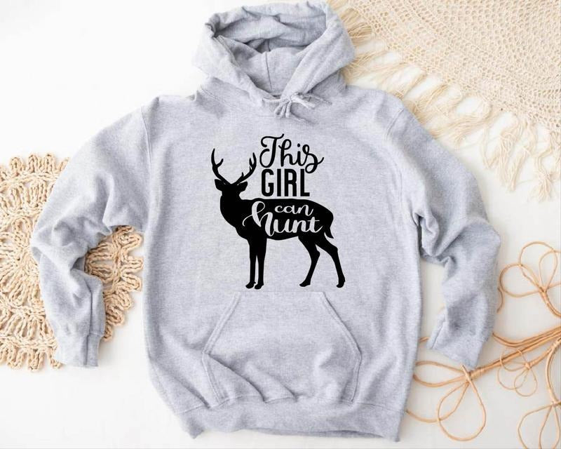 This Girl Can Hunt Hunting Season Cute Deer Hunting Lover Woman Hunters Girl T-Shirts