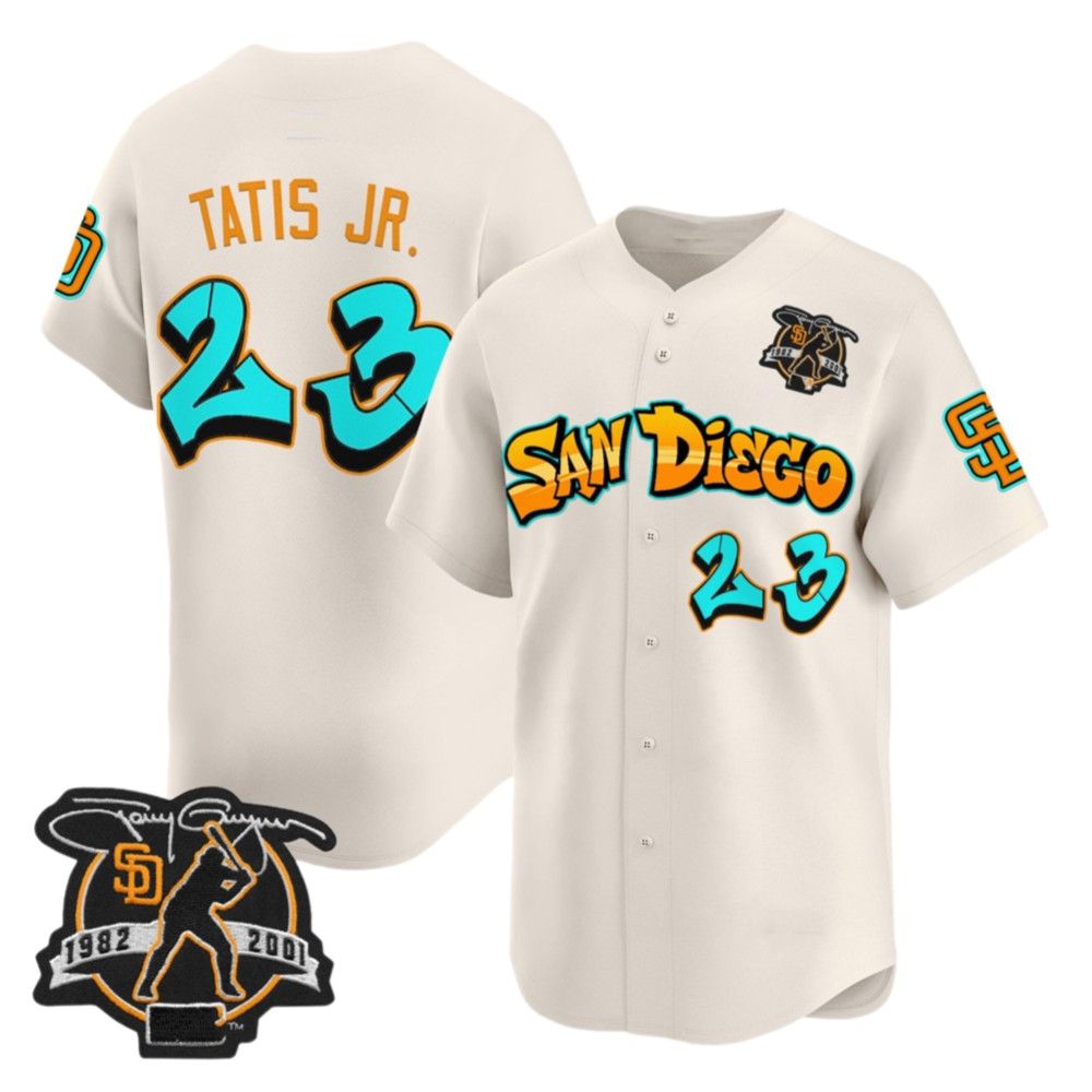Tony Gwynn San Diego 1982 2001 Tatis Jr Jersey - Grishko.com