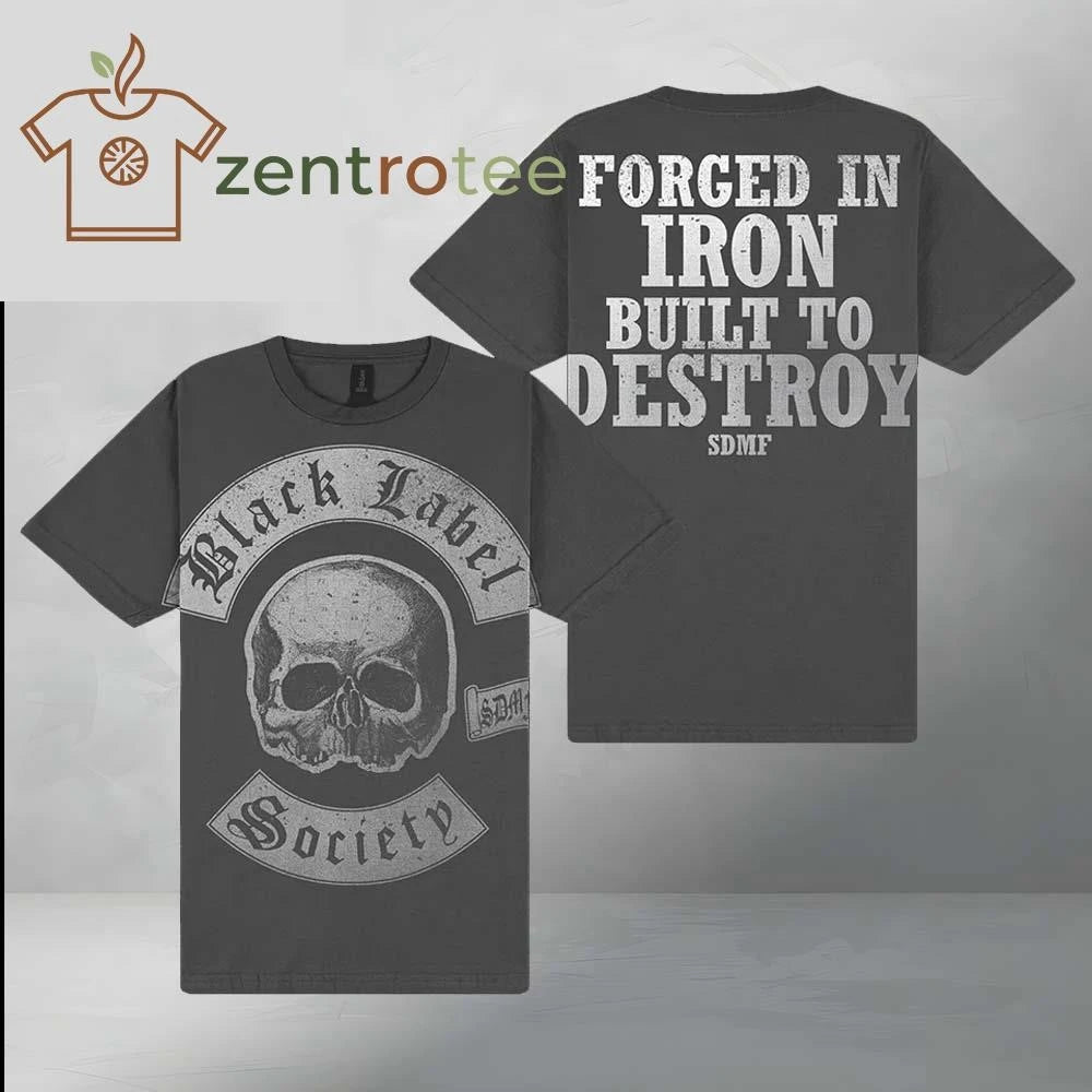Top Black Label Society Merch Store Forged In Iron All Over Print Tee