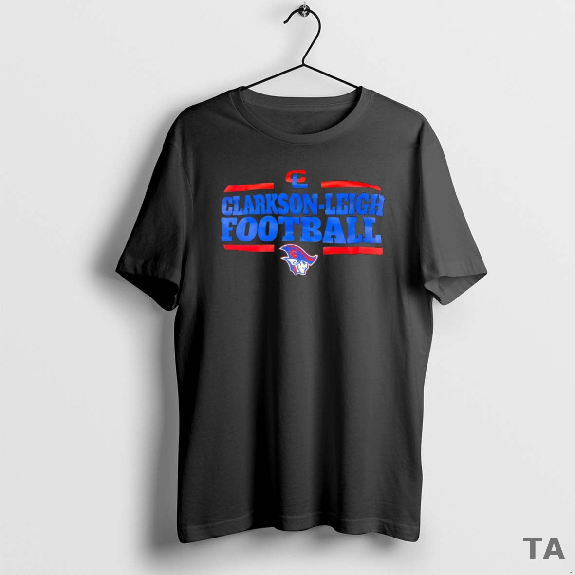 Top Clarkson Leigh Patriots Football Logo T Shirt Sweater