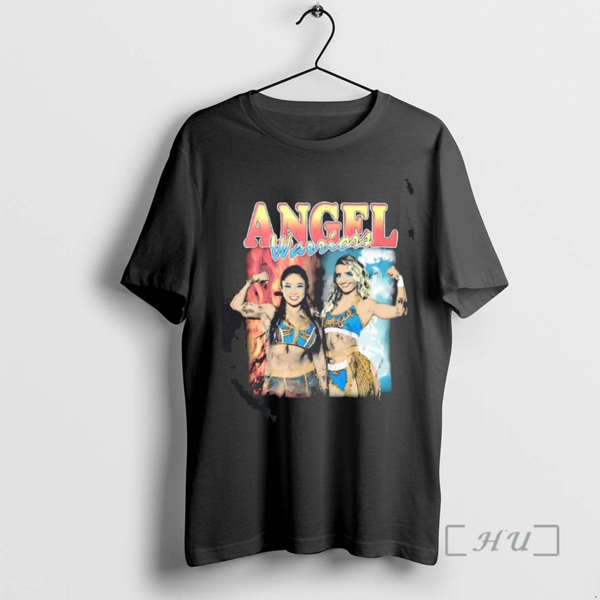 Trending Angel Warriors Fire And Ice Graphic Tee Shirts Sweater