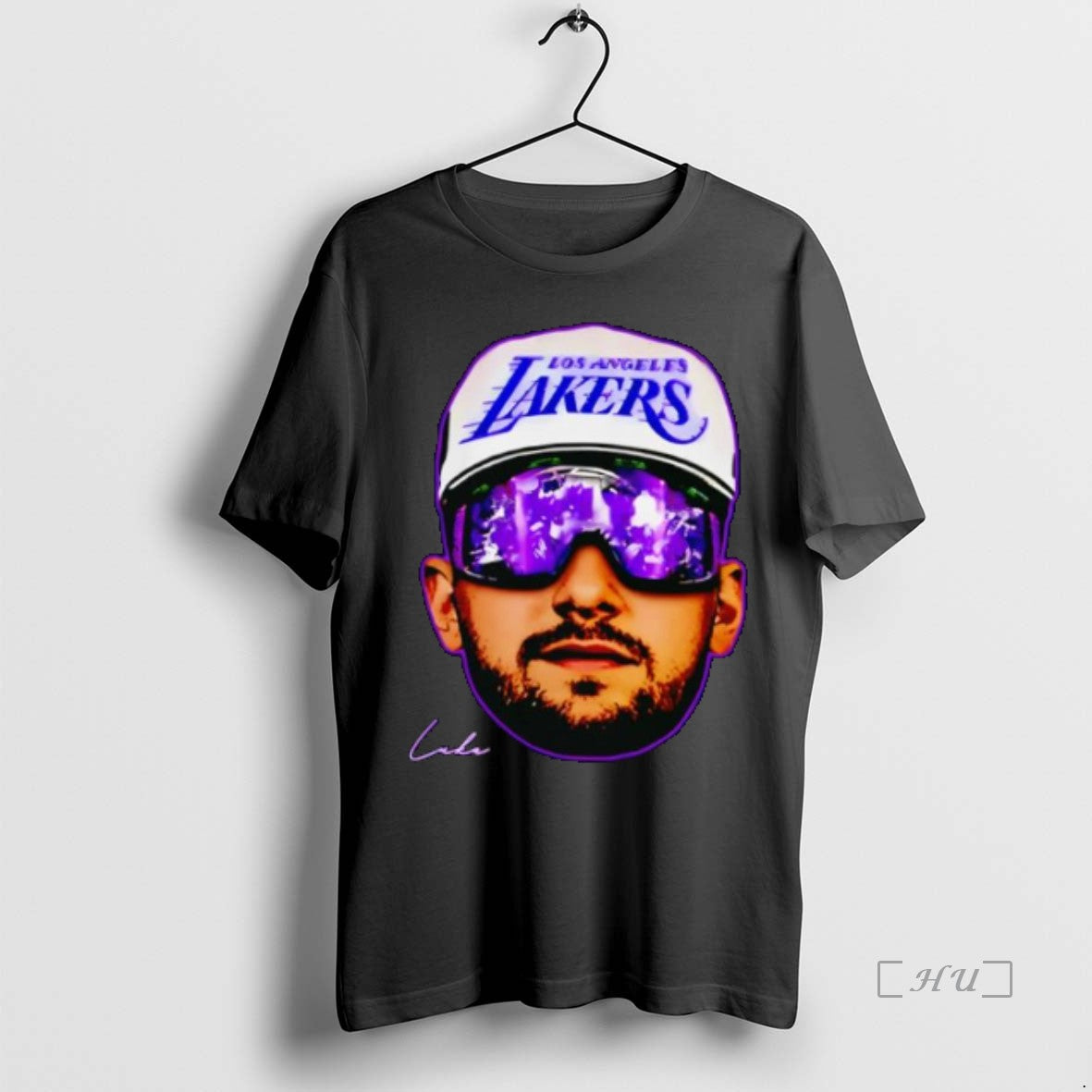 Trending Lakers Luka Large Face Portrait Basketball Heard Signature T Shirt Sweater