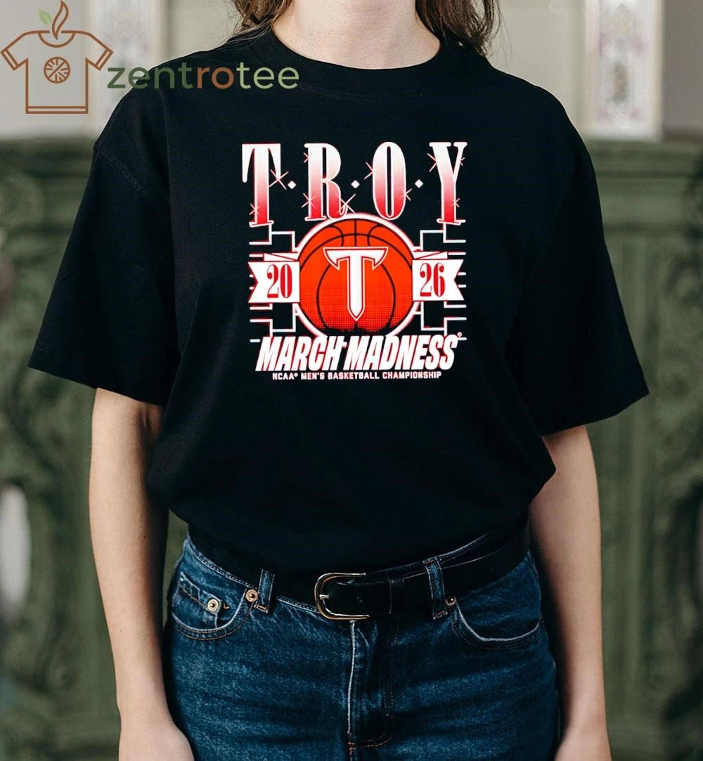 Troy Trojans 2026 March Madness NCAA Men’s basketball Championship ball shirt