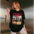 Trump Vance Kennedy Musk Cowboys Shirt Cowboy Trump Presidential Election Stand Trump Trump 2024 T-Shirts