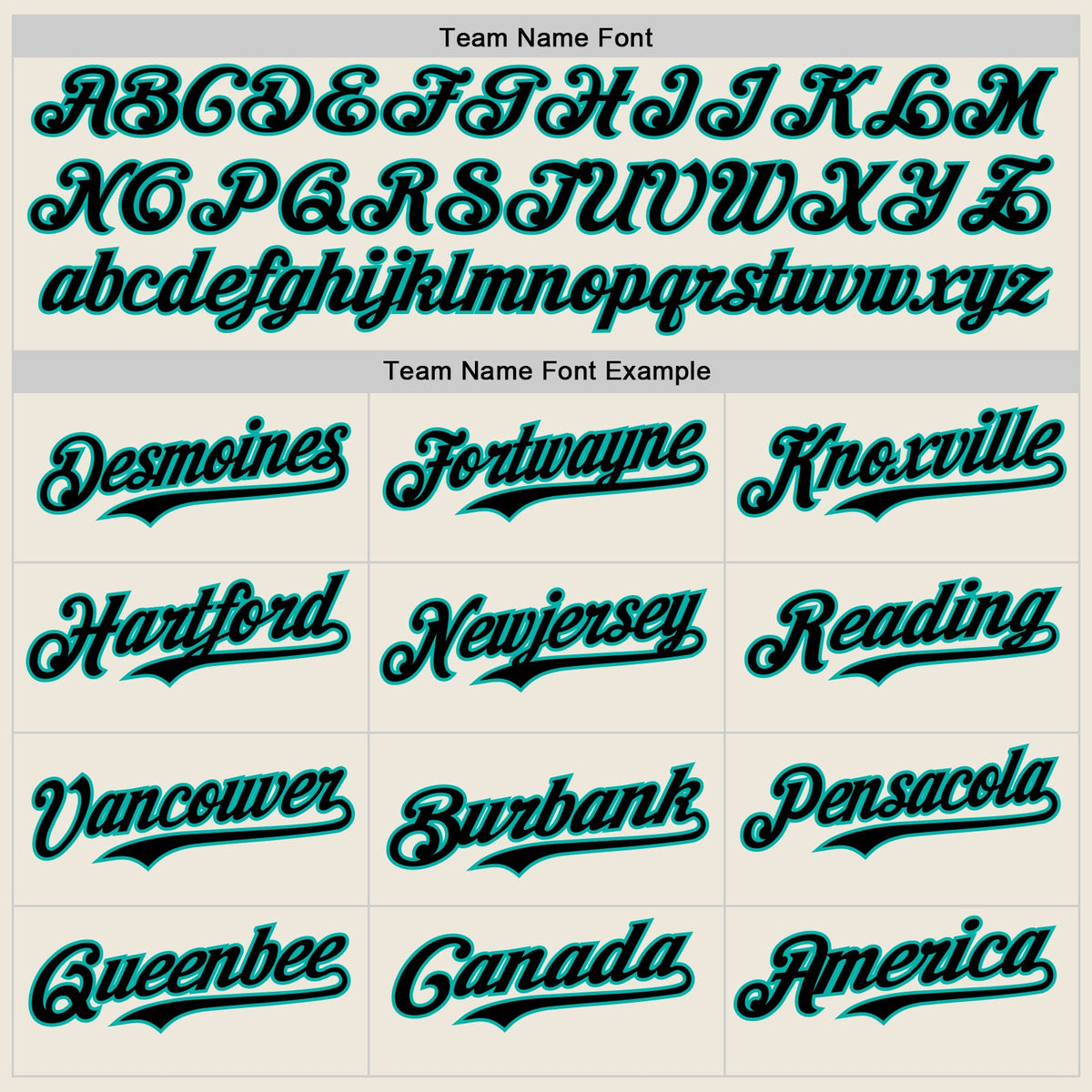 Custom Cream Black Pinstripe Aqua Authentic Two Tone Baseball Jersey