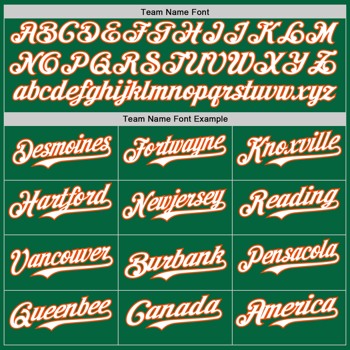 Custom Kelly Green Orange Pinstripe White Authentic Two Tone Baseball Jersey