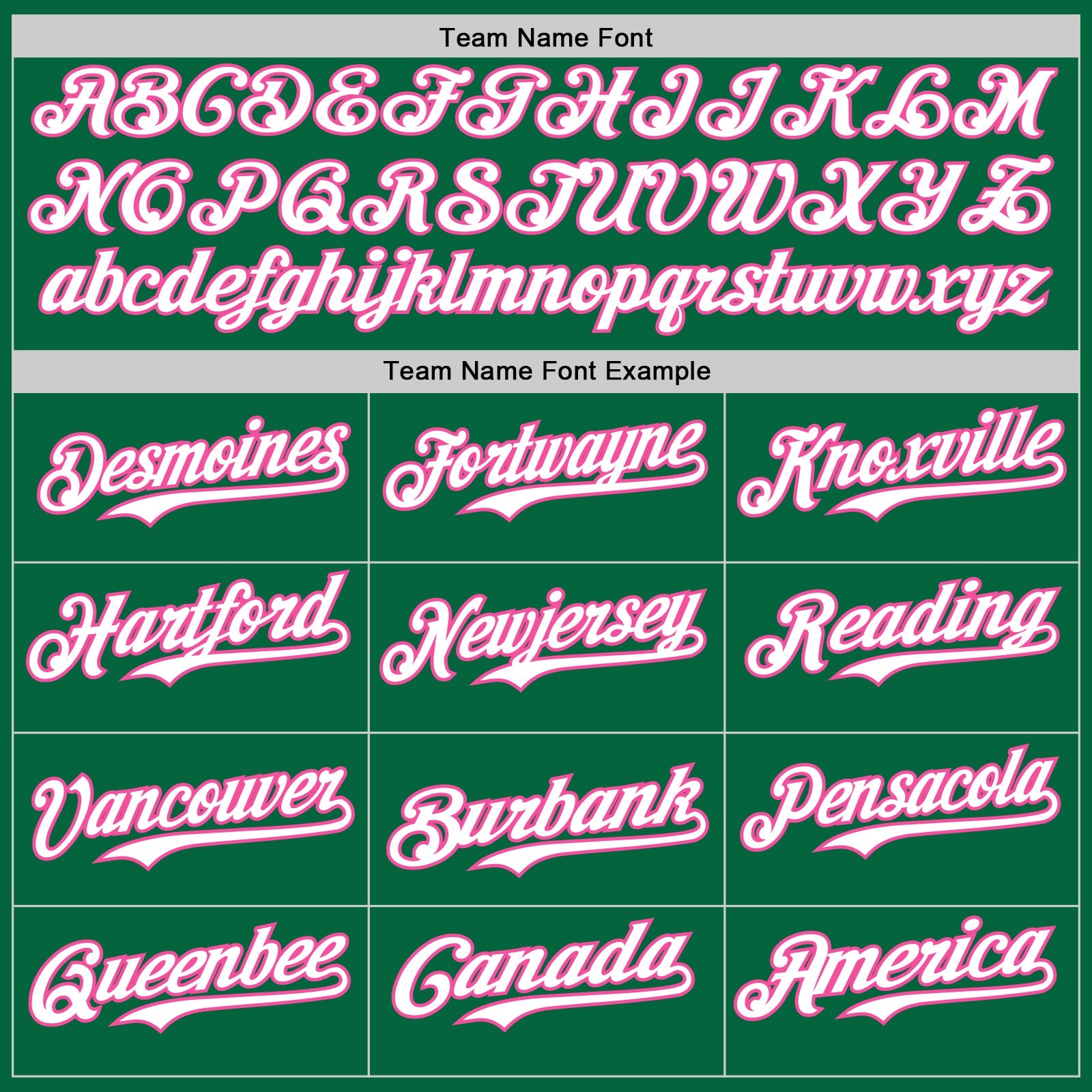 Custom Kelly Green Pink Pinstripe White Authentic Two Tone Baseball Jersey