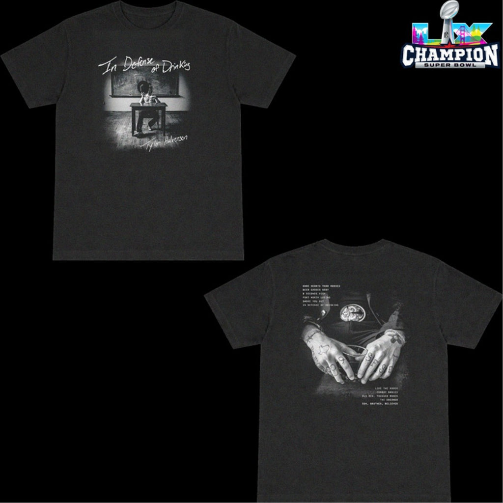 Tyler Halverson In Defense Of Drinking Tracklist Hands T-shirts