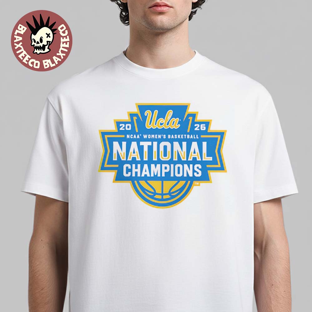 UCLA Bruins 2026 NCAA Women’s Basketball National Champions Fast Lock Logo White T-Shirt