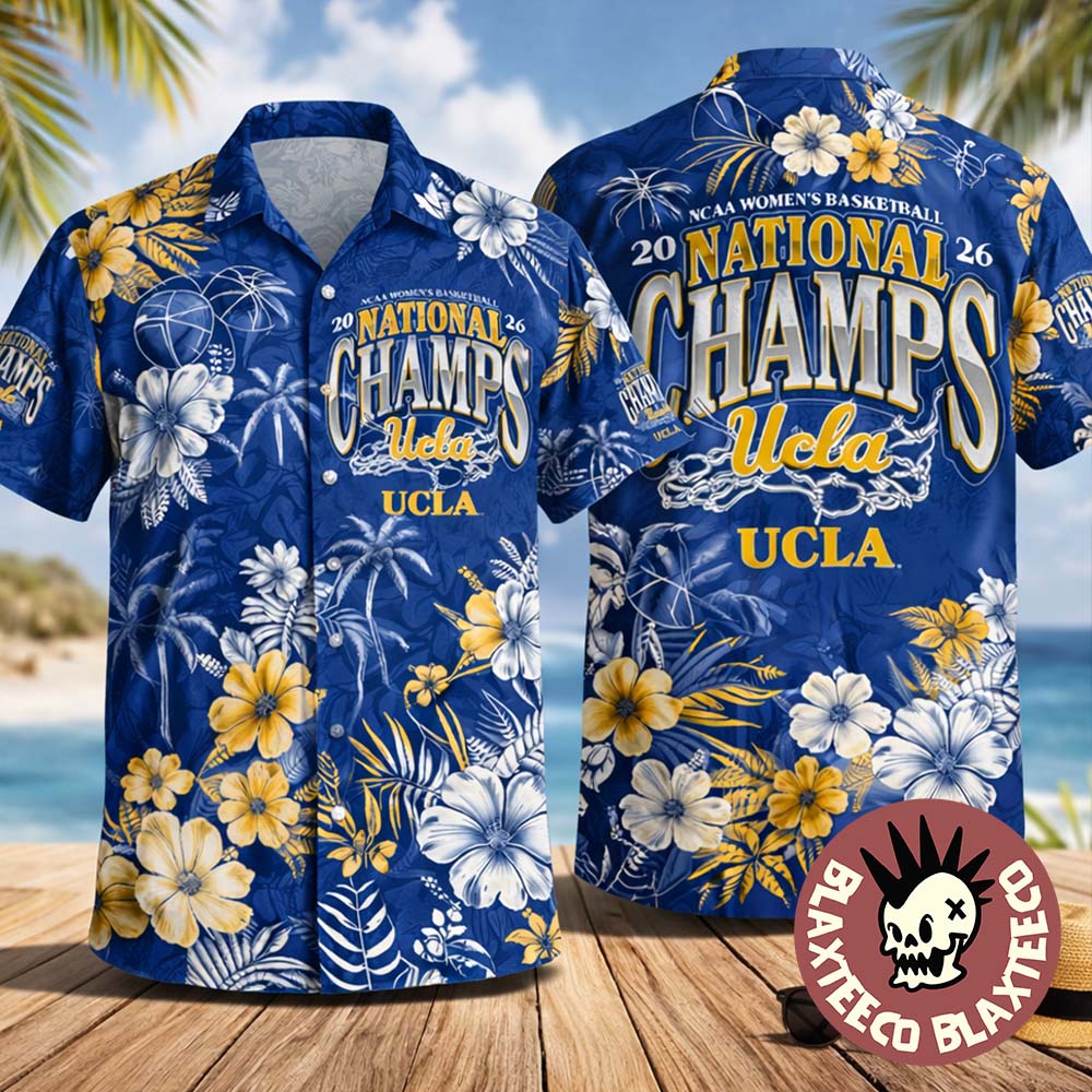 UCLA Bruins 2026 NCAA Women’s Basketball National Champions The Net Tropical Summer Hawaiian Shirt