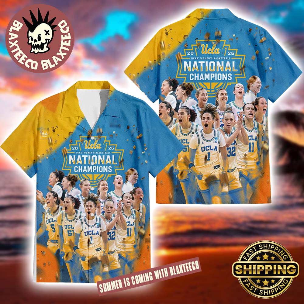 UCLA Bruins Women’s Basketball 2026 NCAA National Champions Go Bruins Celebration Summer Hawaiian Shirt