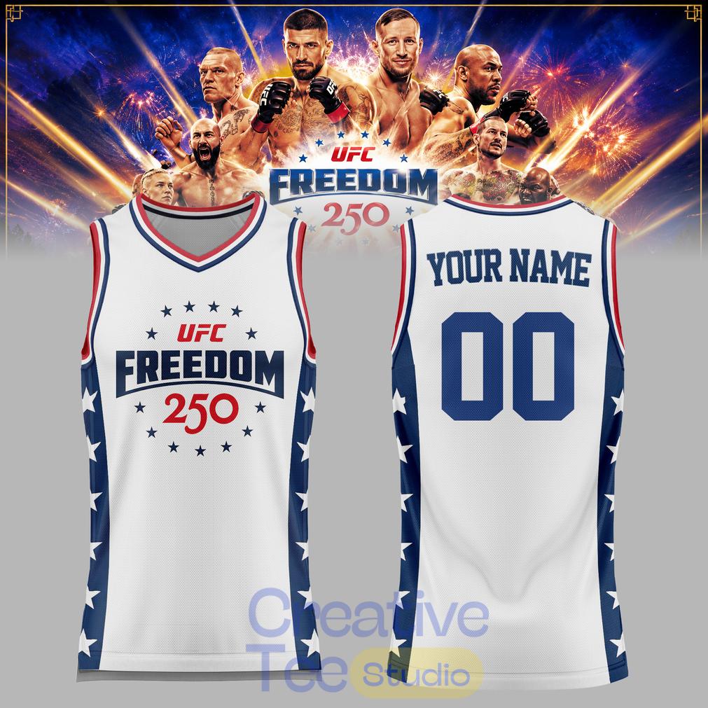 UFC Freedom 250 White House Custom Basketball Jersey