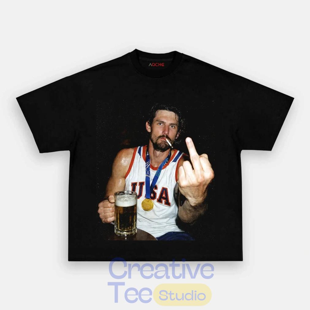 USA Hockey CONNOR After Hours Middle Finger T-Shirt