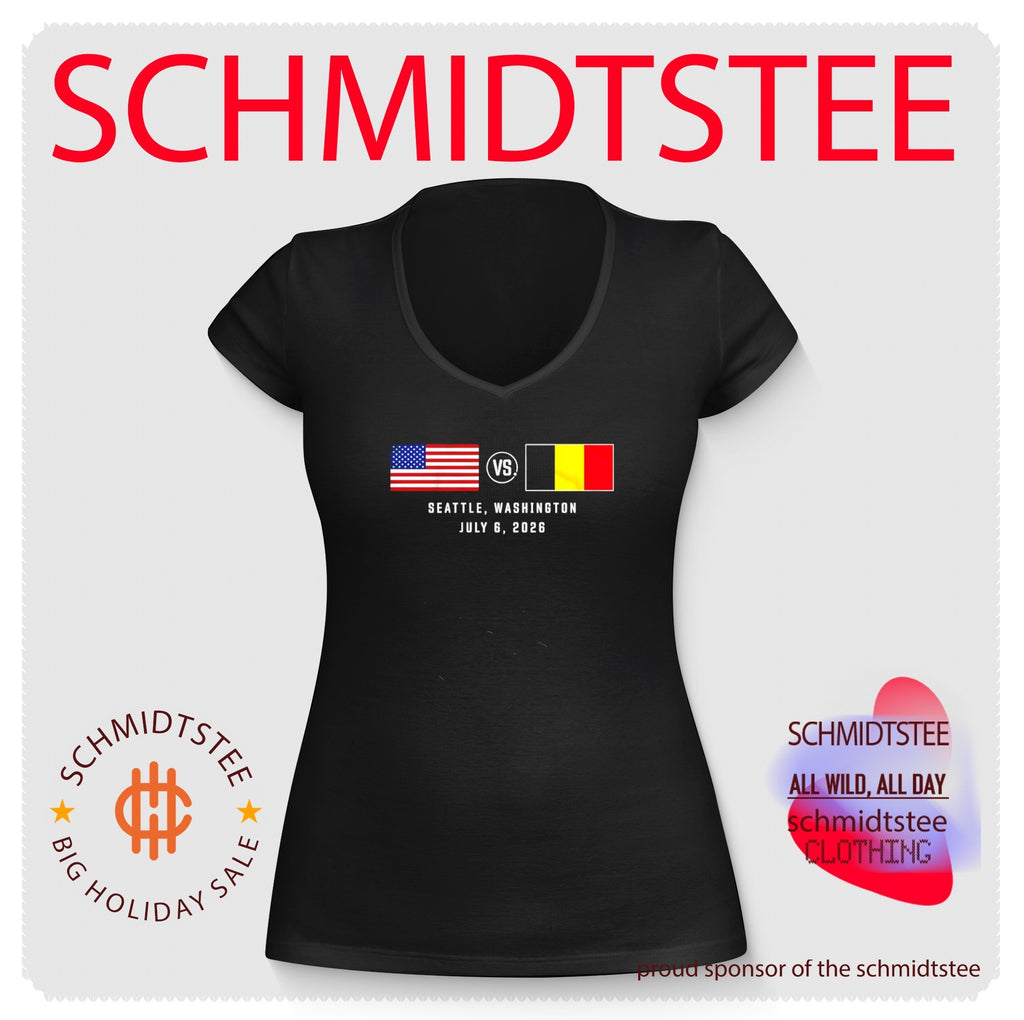USA vs Belgium Soccer Matchup Seattle July 6 2026 shirt