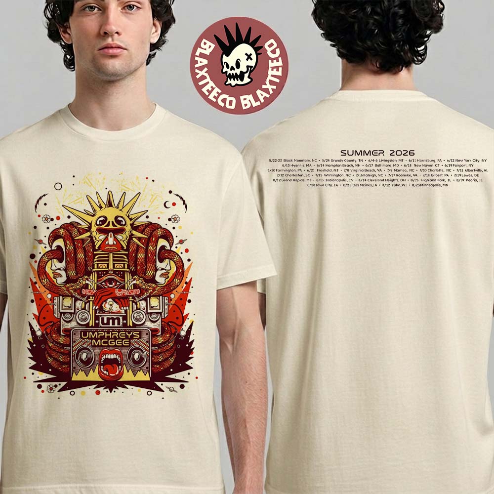 Umphrey’s McGee Summer Tour 2026 North America Schedule Dates Two Sided T-Shirt