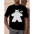 Cat Meeple 100% Organic Cotton Made USA T-Shirts