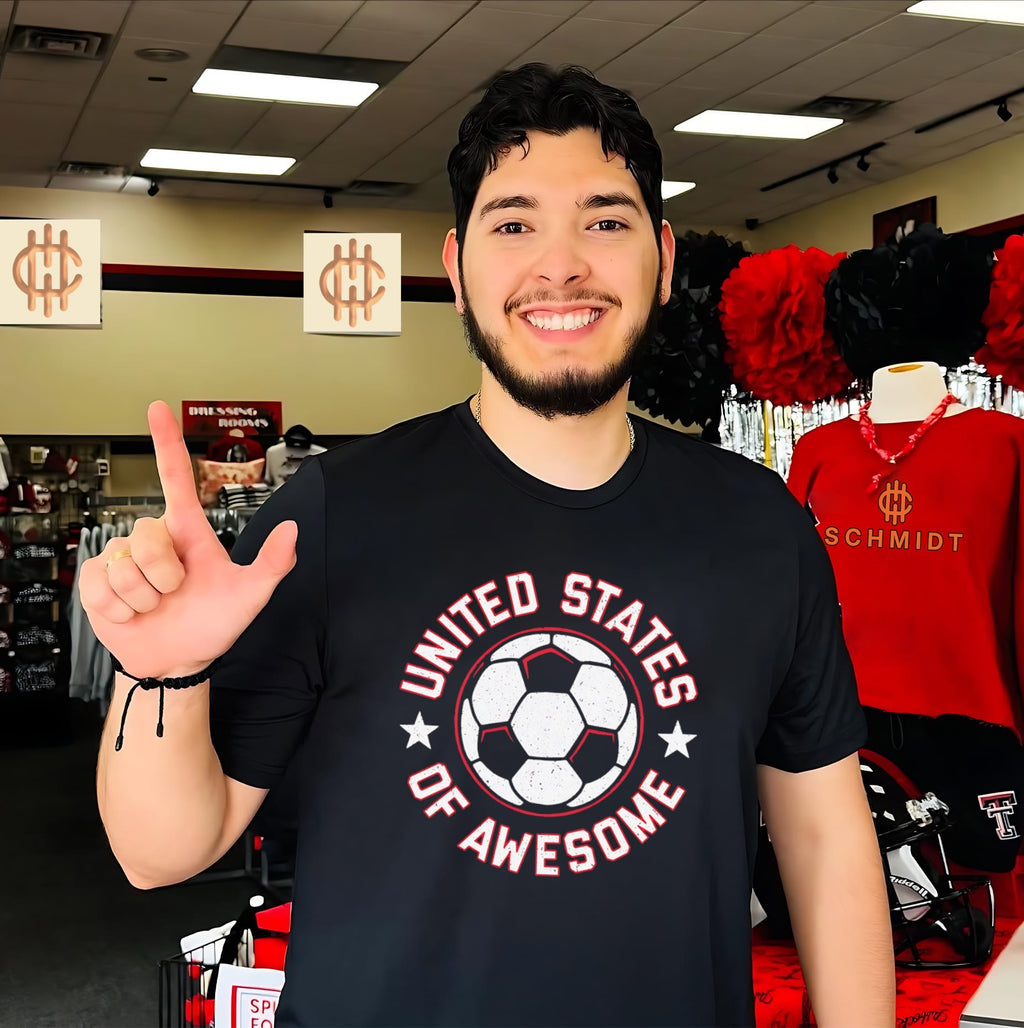 United States of Awesome Distressed Soccer shirt