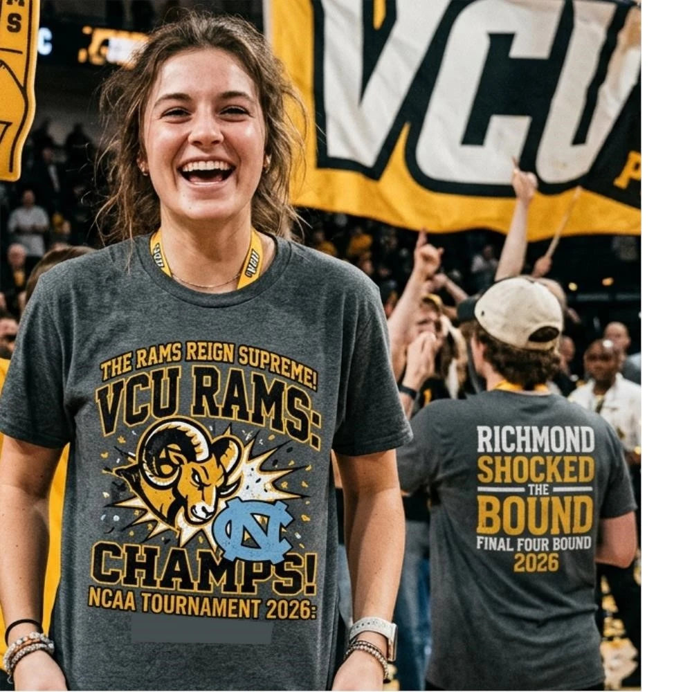 VCU T-shirt celebrating UNC 2026 victory – Commemorating the NCAA Tournament 2026