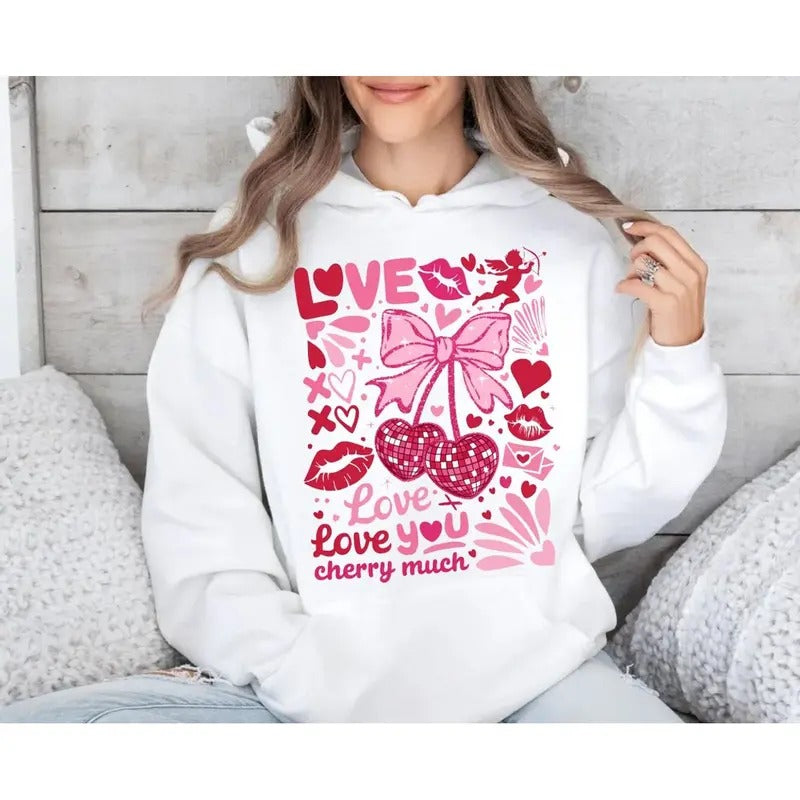 Heart Coquette Bow Shirt Retro Valentine Bow Valentine Love T-Shirts