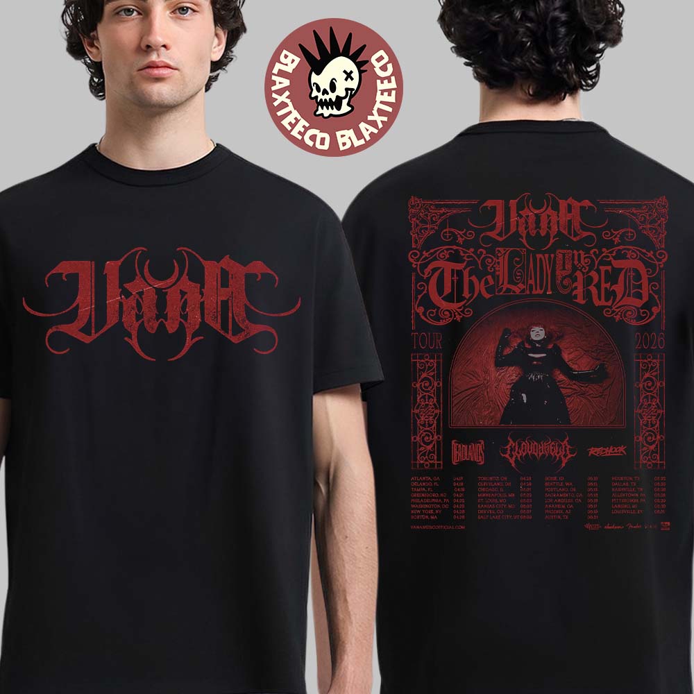 Vana The Lady In Red Tour 2026 North American Schedule Tour Dates Two Sided T-Shirt