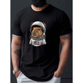 Vibrant Capybara Print Short Sleeve Round Neck Daily Summer & Spring Top Casual Comfort Made USA T-Shirts