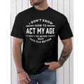 Vibrant Letter Printed Breathable Short Sleeves Classic Crew Neck Relaxed Casual Top Summer Spring Made USA T-Shirts