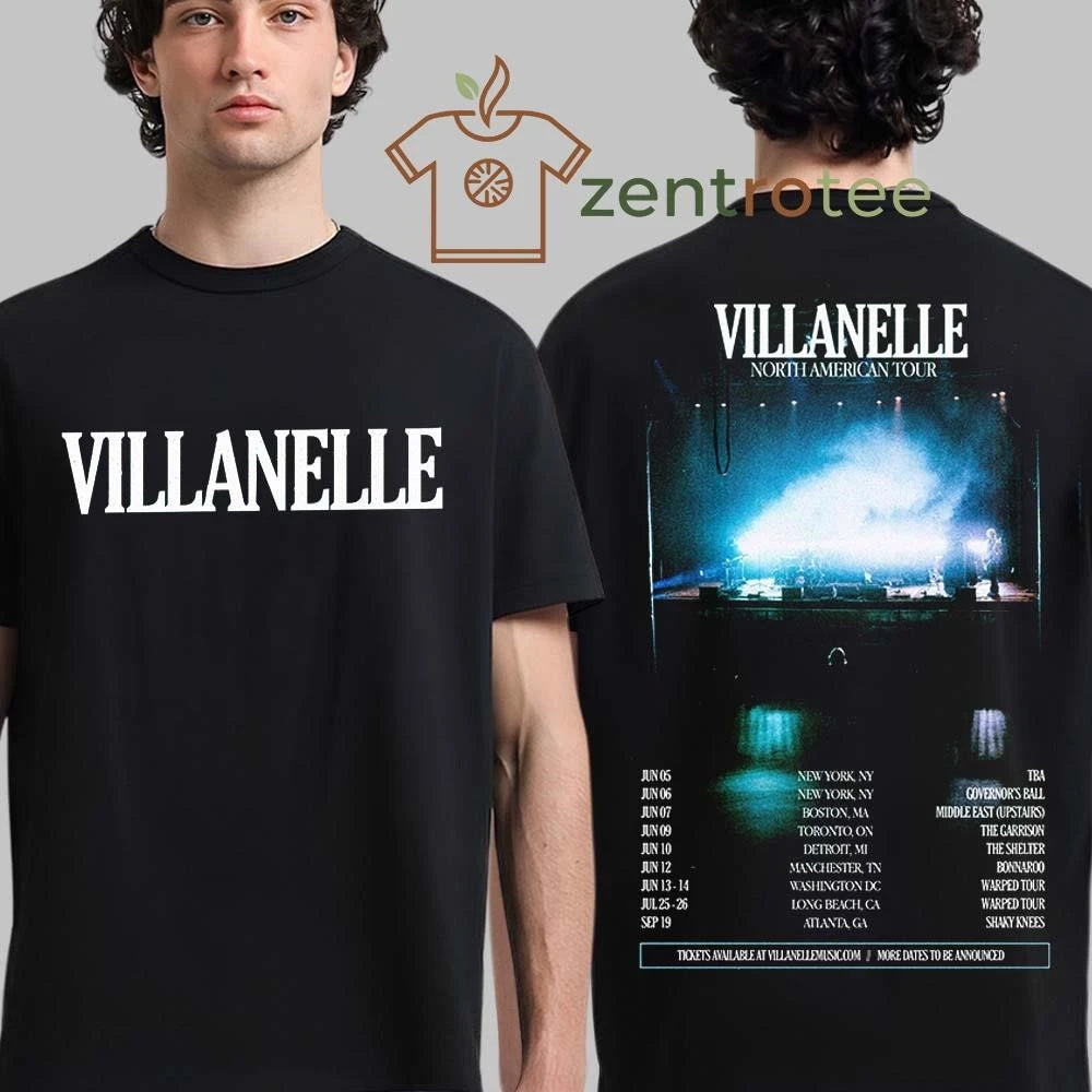 Villanelle North American Tour 2026 City Dates tee